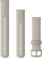 Curea Garmin Quick Release 20mm, silicon, french grey, catarama gri (Venu, Venu Sq, Venu 2 plus, etc.) + partea extinsă