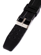 Curea unisex din plastic culoarea neagră pentru ceas P091