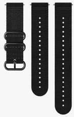 Curea din material textil pentru ceas Suunto Spartan Sport, Spartan Sport Wrist HR/Baro și Suunto 9 Black/Black M+L 24mm
