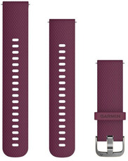 Curea Garmin Vívomove Optic/Vívoactive 3, silicon, burgundy, cataramă de cupru + parte extinsă