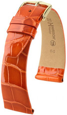 Curea portocalie din piele Hirsch Prestige M 02207177-1 (Piele de aligator) Hirsch Selection