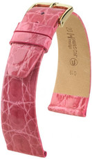 Curea roz din piele Hirsch Prestige M 02208125-1 (Piele de crocodil) Hirsch Selection