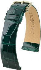 Curea verde din piele Hirsch Prestige M 02207141-1 (Piele de aligator) Hirsch Selection
