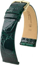 Curea verde din piele Hirsch Prestige M 02208140-1 (Piele de crocodil) Hirsch Selection