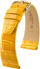 Curea galbenă din piele Hirsch Prestige M 02207173-1 (Piele de aligator) Hirsch Selection