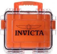Cutie Invicta pentru depozitare ceasuri 3 buc, portocalie transparentă (DC3PCORG)