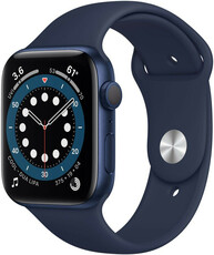 Apple Watch Series 6 GPS, 40 mm, carcasă din aluminiu albastru, curea sport bleumarin