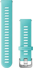 Curea Garmin Quick Release 20 mm, silicon, albastru azuriu, cataramă argintie  (Venu, Venu Sq, Venu 2 plus)