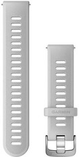 Curea Garmin Quick Release 20mm, silicon, Whitestone, cataramă argintie (Venu, Venu Sq, Venu 2 plus etc.)