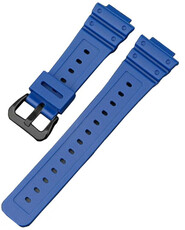 Curea pentru Casio G-Shock, silicon, albastră, cataramă neagră (pentru modelele GA-2100/GA-2110, DW-5600, GW-6900)