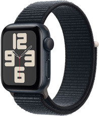 Apple Watch SE (2023) GPS 44mm cu carcasă din aluminiu cu Dark Ink și șnur sport cu Dark Ink