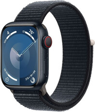 Apple Watch Series 9 GPS + Cellular 41mm carcasă din aluminiu Dark Ink cu curea sport Dark Ink