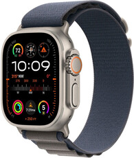 Apple Watch Ultra 2 GPS + Cellular, carcasă din titan de 49 mm cu tensiune Blue Alpine - S