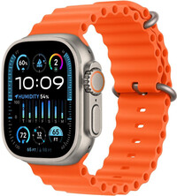 Apple Watch Ultra 2 GPS + Cellular, carcasă din titan de 49 mm cu curea Orange Ocean