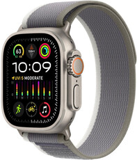 Apple Watch Ultra 2 GPS + Cellular, carcasă din titan de 49 mm cu traseu verde-gri - M/L