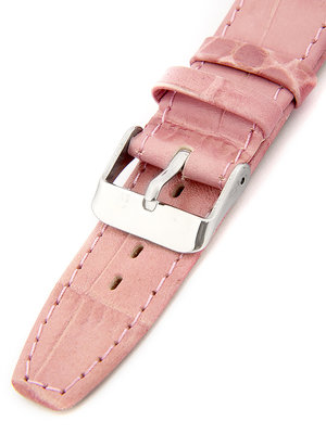 Curea roz din piele pentru ceas damă W-309-K