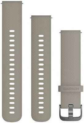 Curea Garmin Quick Release 20mm pentru Vivomove Optic / Vívoactive 3, silicon bej + partea extinsă