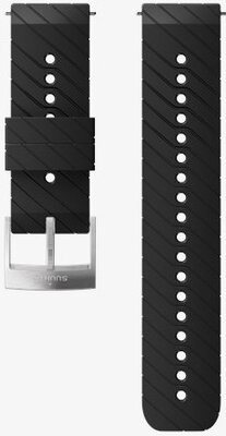 Curea din silicon pentru ceas Suunto Spartan Sport, Spartan Sport Wrist HR/Baro și Suunto 9 Black/Steel M 24mm