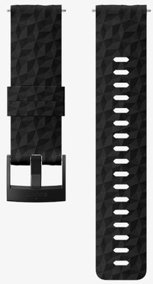 Curea din silicon pentru ceas Suunto Spartan Sport, Spartan Sport Wrist HR/Baro și Suunto 9 Explore 1 Black/Black M 24mm