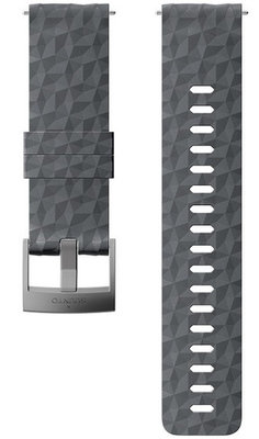 Curea din silicon pentru ceas Suunto Spartan Sport, Spartan Sport Wrist HR/Baro și Suunto 9 Graphite/Gray M 24mm
