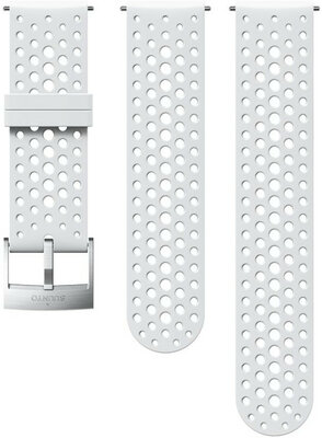 Curea din silicon pentru ceas Suunto Spartan Sport, Spartan Sport Wrist HR/Baro și Suunto 9 White/Steel S+M 24mm