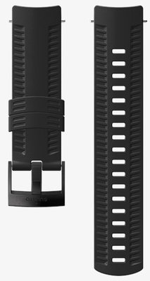 Curea din silicon pentru ceas Suunto Spartan Sport Wrist HR/Baro și Suunto 9 Black/Black M 24mm