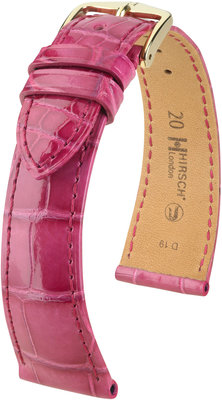 Curea roz din piele Hirsch London M 04307124-1 (Piele de aligator) Hirsch selection