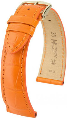 Curea portocalie din piele Hirsch London M 04207176-1 (Piele de aligator) Hirsch Selection