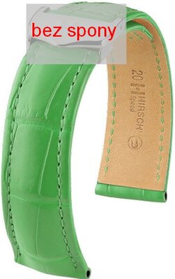 Curea verde din piele Hirsch Speed 07407442-2 (Piele de aligator) Hirsch Selection