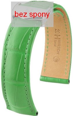 Curea verde din piele Hirsch Speed 07507442-2 (Piele de aligator) Hirsch Selection