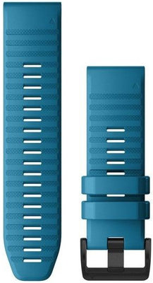 Curea Garmin QuickFit 26mm, silicon, albastru deschis, cataramă neagră (Fenix 7X/6X/5X, Tactix)