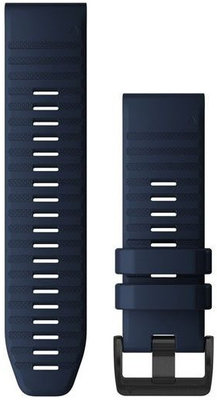 Curea Garmin QuickFit 26mm, silicon, albastru închis, cataramă neagră (Fenix 7X/6X/5X, Tactix)