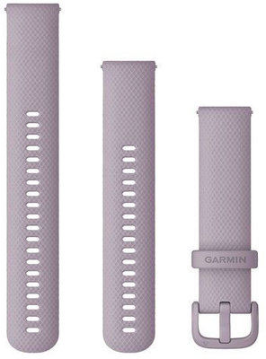 Curea Garmin Quick Release 20 mm, silicon roz-violet, cataramă din plastic (S/M și L)