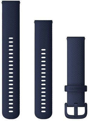 Curea Garmin Quick Release 20 mm, silicon, albastru închis, cataramă neagră (Venu, Venu Sq, Venu 2 plus) + partea extinsă