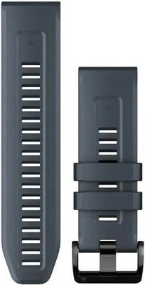 Curea Garmin QuickFit 26 mm, silicon, albastru grafit, cataramă neagră (Fenix 7X/6X/5X, Tactix, etc.)