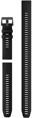 Set de 3 curele Garmin QuickFit de 22 mm, silicon, negru, cataramă neagră (Fenix 7/6/5, Epix 2 etc.) pentru ceasuri de scufundări
