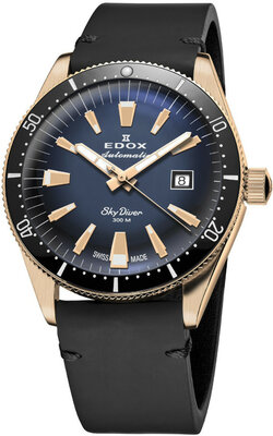 Edox SkyDiver Bronze Date Automatic 80126-brn-buidr Limited Edition 600buc