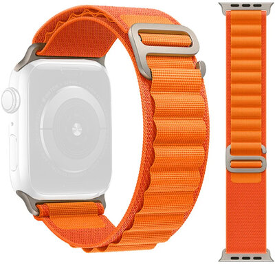 Curea pentru Apple Watch, material textil, portocalie (pentru carcase 49/45/44mm)