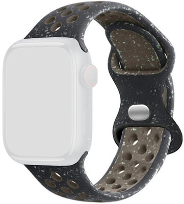 Curea pentru Apple Watch 42/44/45mm, silicon sport, neagră 