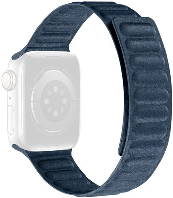 Curea pentru Apple Watch 42/44/45mm, curea textilă magnetică, albastru