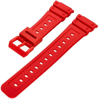 Curea pentru Casio, din rășină, roșie, cu cataramă roșie (pentru modelul GA-2100)